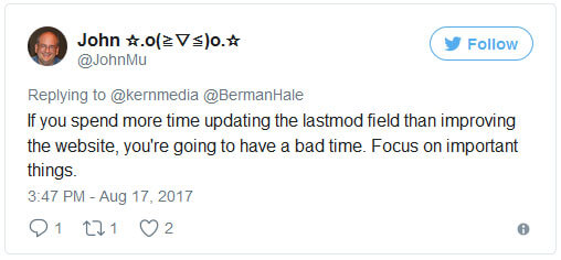 Lastmod Manipulation